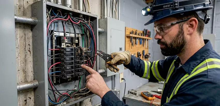 Breaker Box Short Circuit Repair in Montgomery