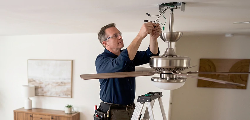 Ceiling Fan Light and Switch Repair in Montgomery